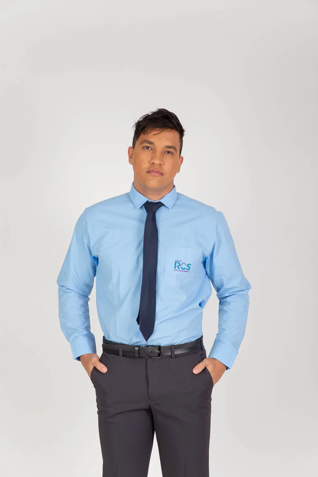 Camisa Social Masculina da Industriall, em Tricoline